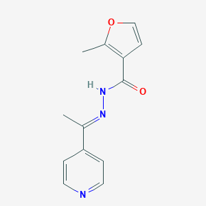 molecular formula C13H13N3O2 B449268 2-Methyl-N'-(1-(4-pyridinyl)ethylidene)-3-furohydrazide 