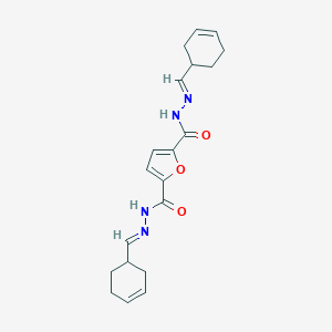 molecular formula C20H24N4O3 B449304 N'~2~,N'~5~-bis(3-cyclohexen-1-ylmethylene)-2,5-furandicarbohydrazide 