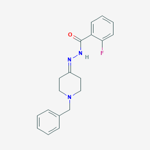 molecular formula C19H20FN3O B449309 N'-(1-Benzyl-4-piperidinylidene)-2-fluorobenzohydrazide 