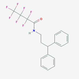 molecular formula C19H16F7NO B449338 N-(3,3-diphenylpropyl)-2,2,3,3,4,4,4-heptafluorobutanamide 
