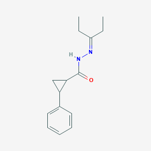 molecular formula C15H20N2O B449357 N'-(1-ethylpropylidene)-2-phenylcyclopropanecarbohydrazide 