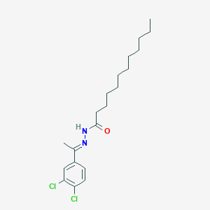 molecular formula C20H30Cl2N2O B449366 N'-[1-(3,4-dichlorophenyl)ethylidene]dodecanohydrazide 