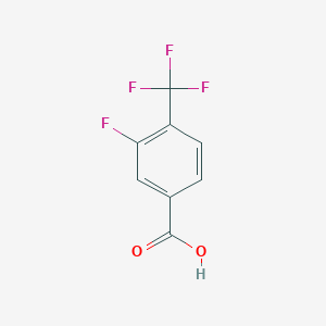 molecular formula C8H4F4O2 B044938 3-Fluoro-4-(trifluoromethyl)benzoic acid CAS No. 115754-21-7