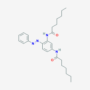 molecular formula C26H36N4O2 B449403 N-[3-(heptanoylamino)-4-(phenyldiazenyl)phenyl]heptanamide 