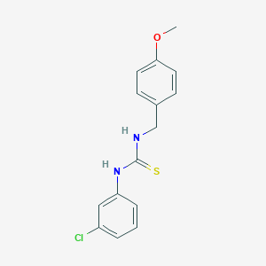 molecular formula C15H15ClN2OS B449463 N-(3-chlorophenyl)-N'-(4-methoxybenzyl)thiourea 
