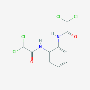 molecular formula C10H8Cl4N2O2 B449467 2,2-dichloro-N-{2-[(dichloroacetyl)amino]phenyl}acetamide 