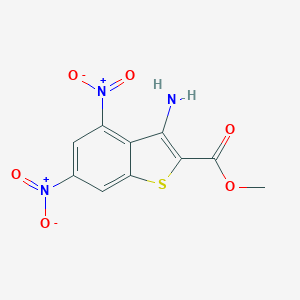 molecular formula C10H7N3O6S B449475 Methyl 3-amino-4,6-dinitro-1-benzothiophene-2-carboxylate CAS No. 299920-65-3