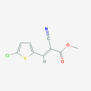 molecular formula C9H6ClNO2S B449486 Methyl 3-(5-chloro-2-thienyl)-2-cyanoacrylate CAS No. 350990-05-5