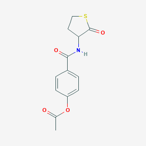 4-[(2-Oxotetrahydrothiophen-3-yl)carbamoyl]phenyl acetate