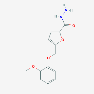 5-[(2-Methoxyphenoxy)methyl]furan-2-carbohydrazide