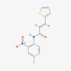 molecular formula C14H12N2O3S B449496 N-(4-methyl-2-nitrophenyl)-3-(2-thienyl)acrylamide 