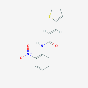 N-(4-methyl-2-nitrophenyl)-3-(2-thienyl)acrylamide