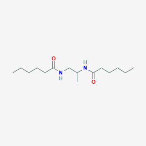 molecular formula C15H30N2O2 B449504 N~1~-[2-(HEXANOYLAMINO)-1-METHYLETHYL]HEXANAMIDE 