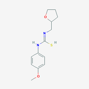 molecular formula C13H18N2O2S B449509 N-(4-methoxyphenyl)-N'-(oxolan-2-ylmethyl)carbamimidothioic acid 