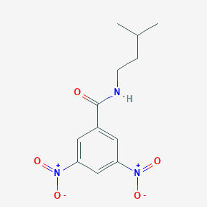 molecular formula C12H15N3O5 B449521 N-(3-methylbutyl)-3,5-dinitrobenzamide 