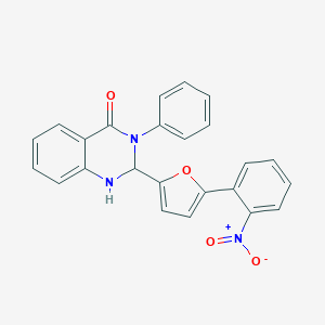 2-(5-{2-nitrophenyl}-2-furyl)-3-phenyl-2,3-dihydro-4(1H)-quinazolinone