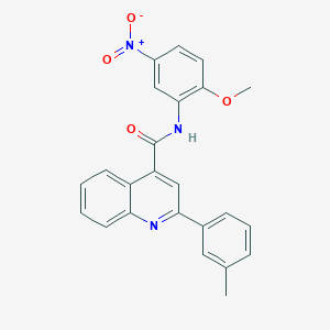 N-(2-methoxy-5-nitrophenyl)-2-(3-methylphenyl)quinoline-4-carboxamide