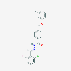N'-(2-chloro-6-fluorobenzylidene)-4-[(3,4-dimethylphenoxy)methyl]benzohydrazide