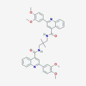 2-(3,4-dimethoxyphenyl)-N-[3-({[2-(3,4-dimethoxyphenyl)-4-quinolinyl]carbonyl}amino)-2,2-dimethylpropyl]-4-quinolinecarboxamide