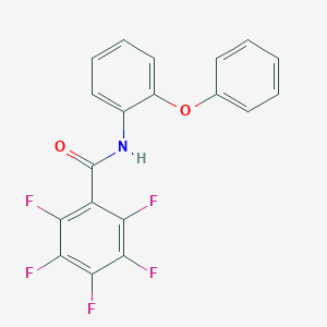 molecular formula C19H10F5NO2 B449552 2,3,4,5,6-pentafluoro-N-(2-phenoxyphenyl)benzamide 