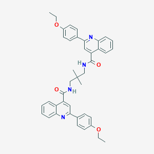 molecular formula C41H40N4O4 B449554 2-(4-ethoxyphenyl)-N-[3-({[2-(4-ethoxyphenyl)-4-quinolinyl]carbonyl}amino)-2,2-dimethylpropyl]-4-quinolinecarboxamide 