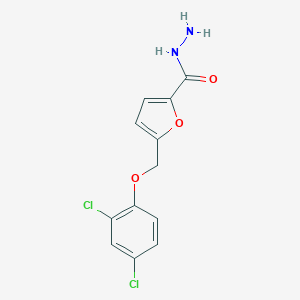 molecular formula C12H10Cl2N2O3 B449569 5-[(2,4-Dichlorophenoxy)methyl]-2-furohydrazide CAS No. 364626-01-7