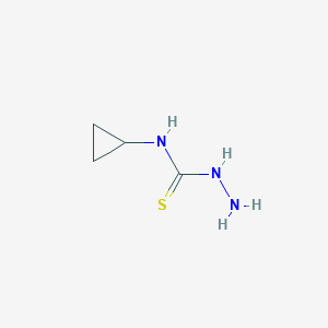 molecular formula C4H9N3S B044957 N-cyclopropylhydrazinecarbothioamide CAS No. 122813-75-6