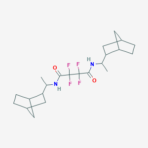 molecular formula C22H32F4N2O2 B449598 N,N'-bis[1-(bicyclo[2.2.1]hept-2-yl)ethyl]-2,2,3,3-tetrafluorobutanediamide 