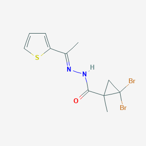 2,2-dibromo-1-methyl-N'-[1-(2-thienyl)ethylidene]cyclopropanecarbohydrazide