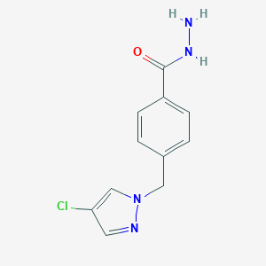 4-[(4-Chloro-1H-pyrazol-1-yl)methyl]benzohydrazide