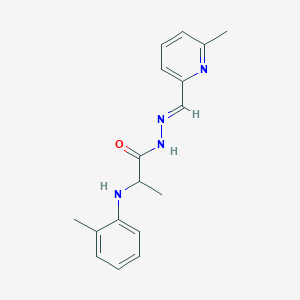 molecular formula C17H20N4O B449606 N'-[(6-methyl-2-pyridinyl)methylene]-2-(2-toluidino)propanohydrazide 