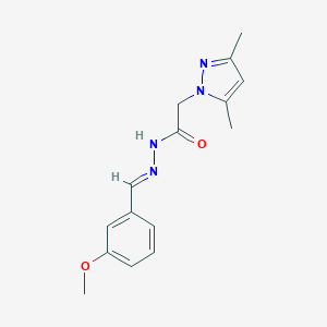 2-(3,5-dimethyl-1H-pyrazol-1-yl)-N'-(3-methoxybenzylidene)acetohydrazide