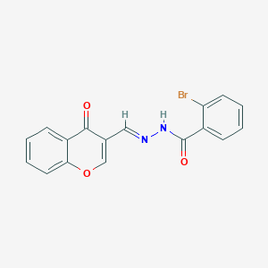 2-bromo-N'-[(4-oxo-4H-chromen-3-yl)methylene]benzohydrazide