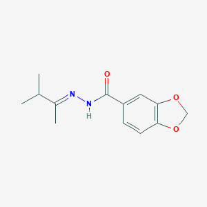 molecular formula C13H16N2O3 B449622 N'-(1,2-dimethylpropylidene)-1,3-benzodioxole-5-carbohydrazide 
