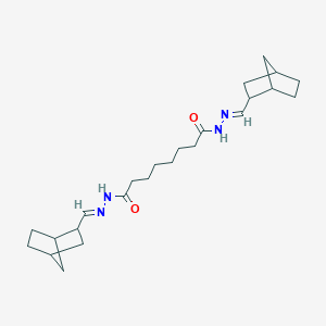 molecular formula C24H38N4O2 B449629 N'~1~,N'~8~-bis(bicyclo[2.2.1]hept-2-ylmethylene)octanedihydrazide 