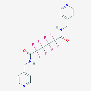 molecular formula C18H14F8N4O2 B449631 2,2,3,3,4,4,5,5-octafluoro-N,N'-bis(pyridin-4-ylmethyl)hexanediamide 