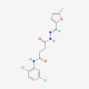 molecular formula C16H15Cl2N3O3 B449645 N-(2,5-dichlorophenyl)-4-{2-[(5-methyl-2-furyl)methylene]hydrazino}-4-oxobutanamide 