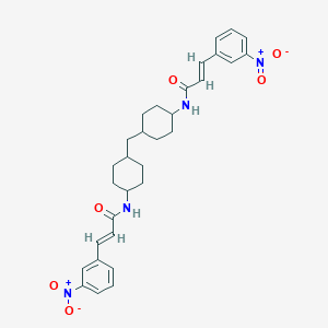molecular formula C31H36N4O6 B449658 3-{3-nitrophenyl}-N-[4-({4-[(3-{3-nitrophenyl}acryloyl)amino]cyclohexyl}methyl)cyclohexyl]acrylamide 