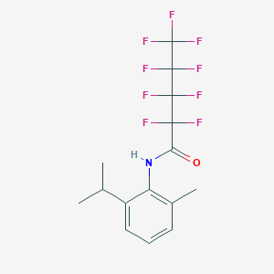molecular formula C15H14F9NO B449663 2,2,3,3,4,4,5,5,5-nonafluoro-N-(2-isopropyl-6-methylphenyl)pentanamide 