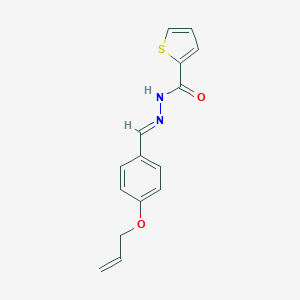 molecular formula C15H14N2O2S B449665 N'-[4-(allyloxy)benzylidene]-2-thiophenecarbohydrazide 