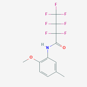 molecular formula C12H10F7NO2 B449669 2,2,3,3,4,4,4-heptafluoro-N-(2-methoxy-5-methylphenyl)butanamide 