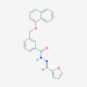 molecular formula C23H18N2O3 B449673 N'-(2-furylmethylene)-3-[(1-naphthyloxy)methyl]benzohydrazide 