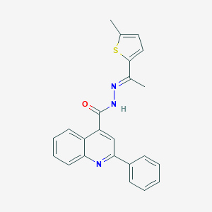 molecular formula C23H19N3OS B449680 N'-[1-(5-methyl-2-thienyl)ethylidene]-2-phenyl-4-quinolinecarbohydrazide 