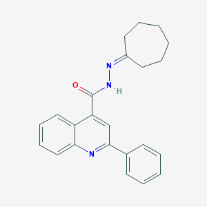 molecular formula C23H23N3O B449683 N'-cycloheptylidene-2-phenyl-4-quinolinecarbohydrazide 
