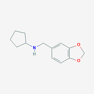 N-(1,3-benzodioxol-5-ylmethyl)cyclopentanamine