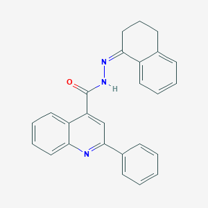 molecular formula C26H21N3O B449699 N'-(3,4-dihydro-1(2H)-naphthalenylidene)-2-phenyl-4-quinolinecarbohydrazide 