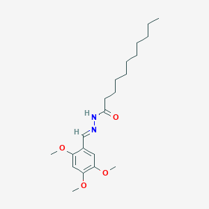 molecular formula C21H34N2O4 B449706 N'-(2,4,5-trimethoxybenzylidene)undecanohydrazide 