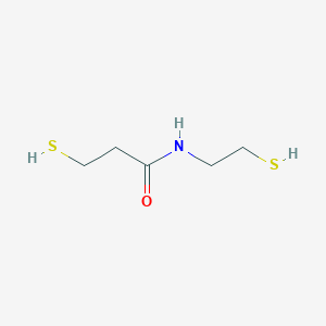 molecular formula C5H11NOS2 B044971 3-Sulfanyl-N-(2-sulfanylethyl)propanamide CAS No. 112806-12-9