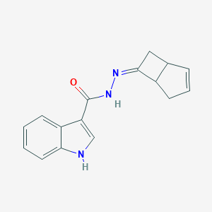 molecular formula C16H15N3O B449713 N'-bicyclo[3.2.0]hept-2-en-6-ylidene-1H-indole-3-carbohydrazide 