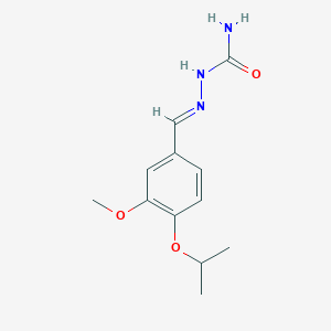 molecular formula C12H17N3O3 B449717 (2E)-2-[3-methoxy-4-(propan-2-yloxy)benzylidene]hydrazinecarboxamide 